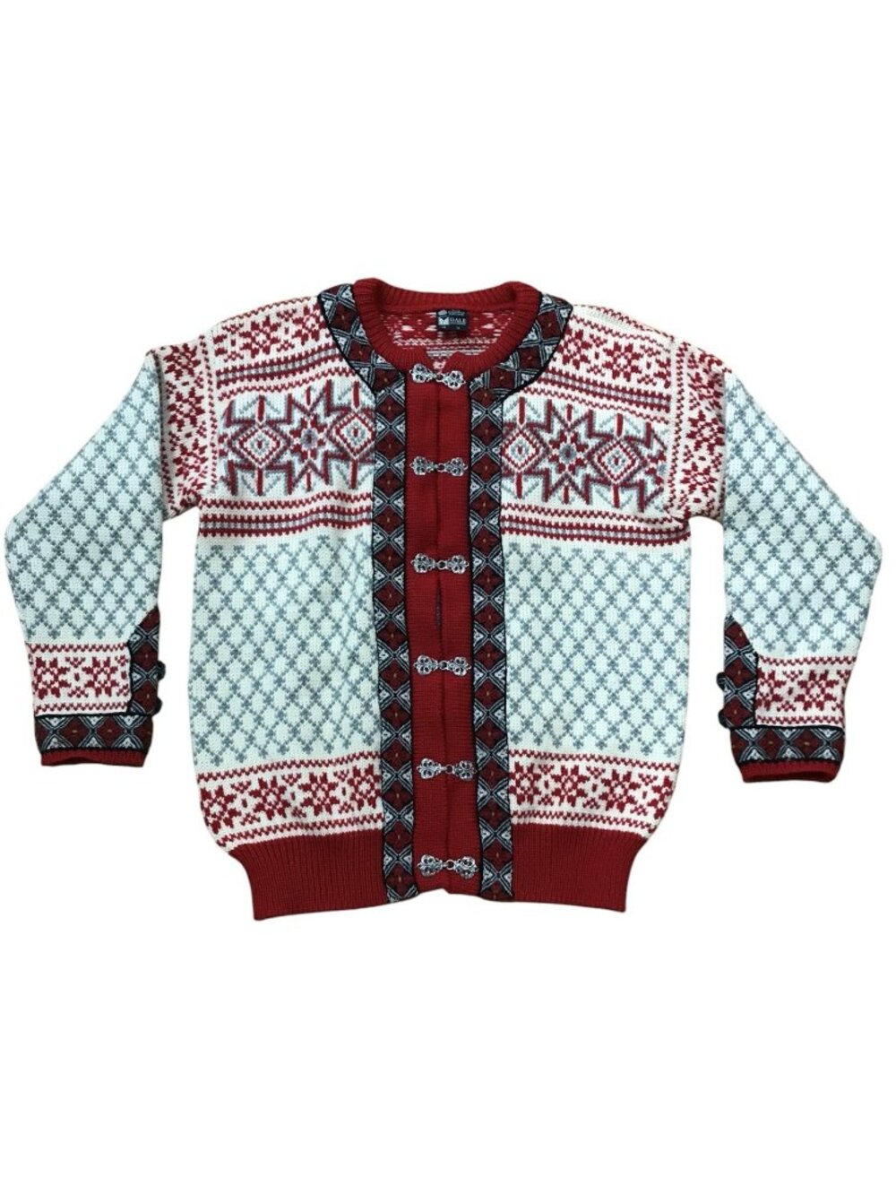 Dale Of Norway Sweater Mens Medium Wool Fair Isle Ski Cardigan Norway Holiday